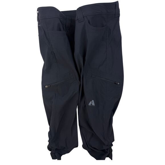 Eddie Bauer First Ascent Guide Pro Hiking Capris Womens 6 Black Cinch Hem - Picture 15 of 16